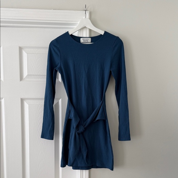 Reformation Dresses & Skirts - Reformation Dress Small Kirsten Ribbed Waist Tie Mini